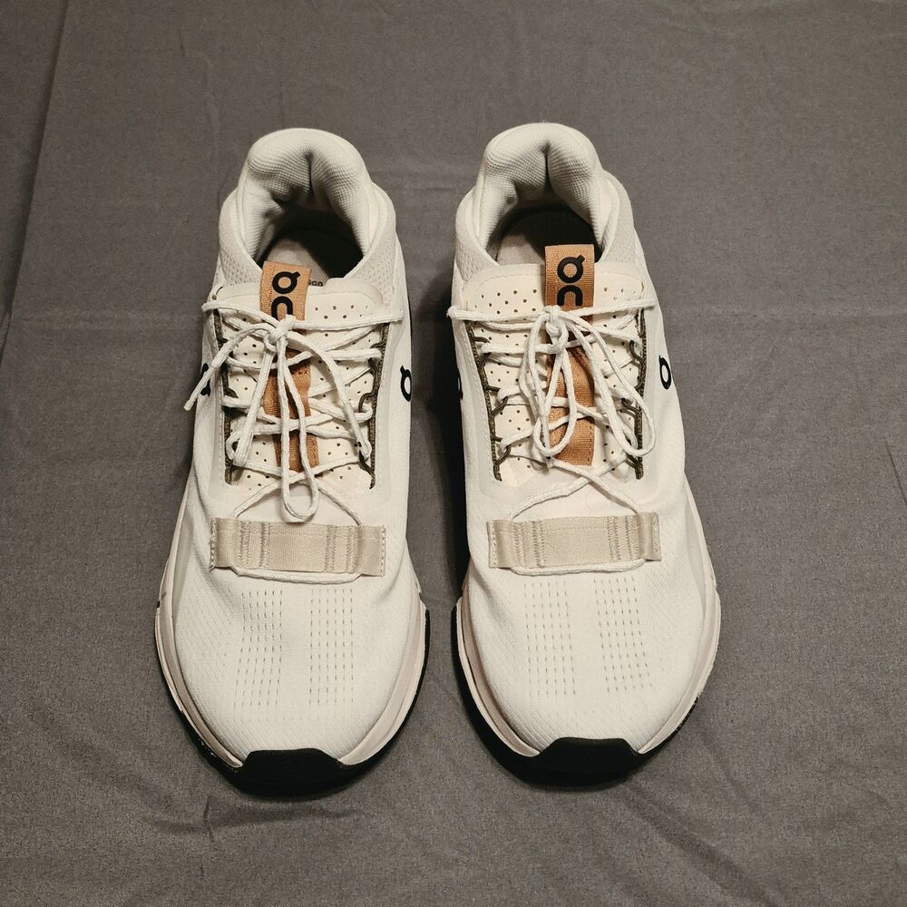 On Cloudnova 2 Women Size 7.5 Ivory Sandstone Running Shoes Sneakers 3WE30593131